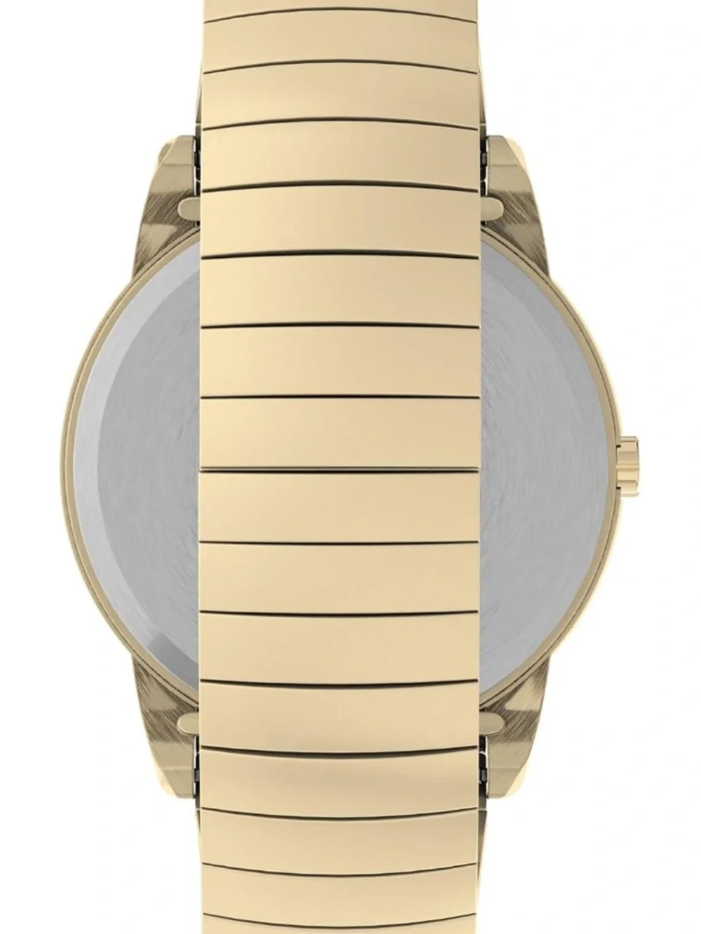 Timex Easy Reader Watch - Gold-tone - Indiglo - 35MM - Stretch Bracelet